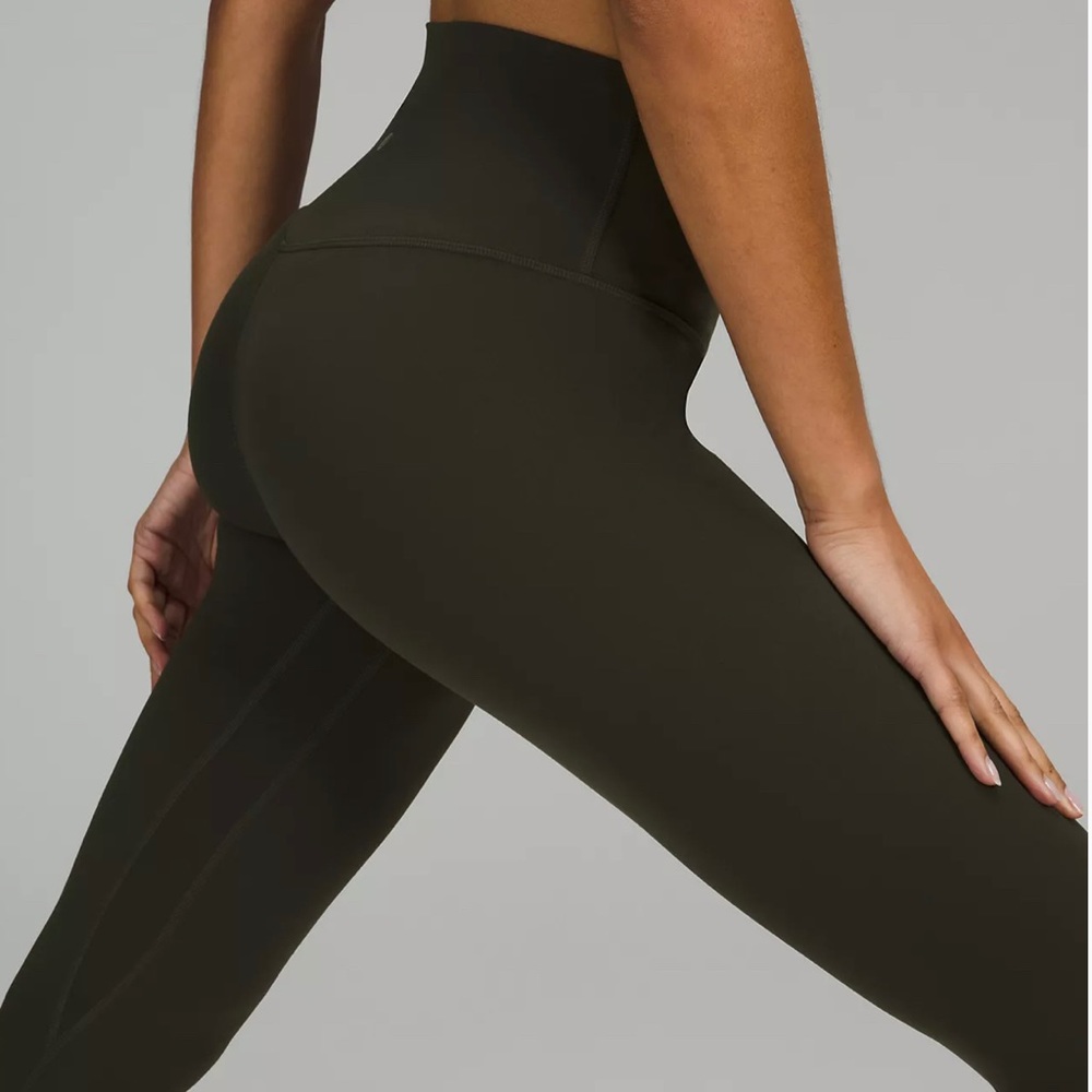 lululemon Align™ High-Rise Pant 28" in dark olive size 6